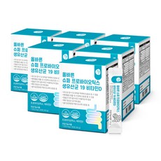 올바른 슈퍼 프로바이오틱스 생유산균 19 비타민D 30포 6개