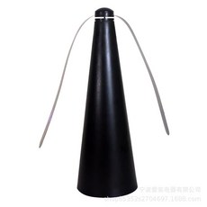 物理驅蚊扇 USB電池雙供電 桌面露營適用 靜音輕便, 1個, 黑