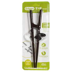 에디슨 성인용젓가락 왼손 21cm, 브라운, 1개