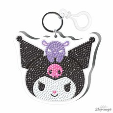 에스웍 보석십자수 왕키링 산리오 쿠로미 십자수키링