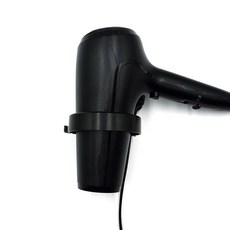 필우커머스 호텔 메이크업 거치대 부착식 드라이기 걸이 공기 보관 소품 정리 케이블 패드 블랙 사우나
