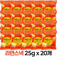 노브랜드 라면스낵 치킨향 No Brand Noodle Snack, 25g, 20개