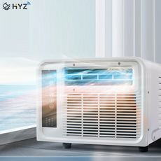 HYZ C01 창문형 에어컨 캠핑텐트 이동식 에어컨+난방기히터 2in1 아웃도어 캠핑 300BTU냉각량 300W 제습OK LED, C01모델(중국형코드)-화이트