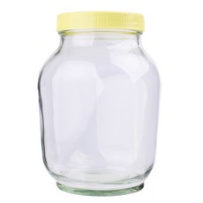 가인글로벌 꿀병2.4 유리병 아이보리캡 식품유리병 다용도유리병, 1개, 1600ml