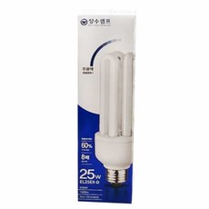 HOOT 소켓조명 삼파장 형광 램프 25W, 색상, 1개