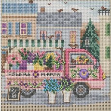 Mill Hill 플라워 트럭 비즈 십자수 키트 버튼 & 비즈 2026 스프링 시리즈 MH142614 13.3 x 13.3cm(5.25 x 5.25인치) 멀티