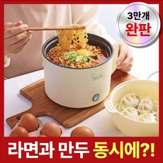 리쿡 멀티쿠커 스팀 전기 2in1 전기냄비, 아이보리