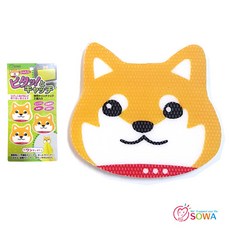 SOWA 日本 泡棉抹布專用便利貼 抹布掛勾 抹布收納 菜瓜布便利貼, 1個, 小柴犬, 小柴犬