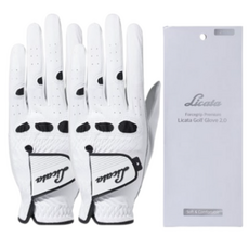 [2장1세트] 리카타 포스그립 2.0 프리미엄 반양피 남성 왼손 골프장갑 이중덧댐 기능성 장갑