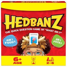 Spin Master Games Hedbanz 2023 에디션 새로운 카드 포함 그림 추측 보드 게임 가족 및 아동용 2-6명의 플레이어 만 6세 이상, Hedbanz Classic 2nd Edition 20, 1개