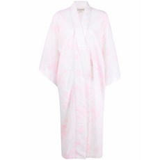 안젤로 빈티지 컬트 중고 1980's 플로럴 프린트 스퀘어 소매 코트