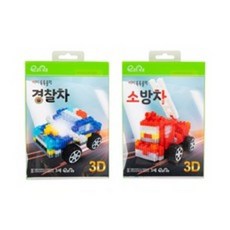 이지피아 이지툭툭블럭 교통 2종, 경찰차, 소방차, 1개