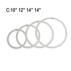 훌륭한 사운드 드러머의 비밀 드럼 머플러 댐핑 링 크기 연주 개선, 2. C, 1개