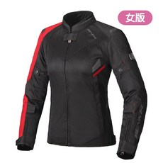 BENKIA JW-W355 女款 網眼透氣防摔衣 附雲端發票, 黑/紅,WM