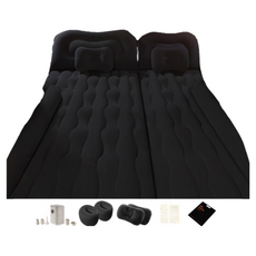 QUEES 乔氏 汽車充氣床 適用SUV車載旅行露營, 尊享充氣床-豪華款-黑色-升級無線充氣泵