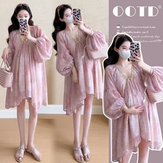 임산부 원피스 임부복 가을 봄 미니스커트 긴팔