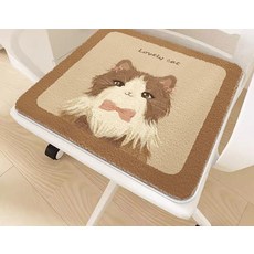 해피유통 귀여운 캐릭터 동물 그림 사각 좌석 쿠션 부드러운 플러시 사계절용, 40*40센티미터., 17