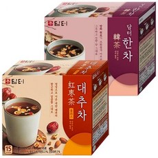 담터 대추차 + 한차, 2개, 15개입