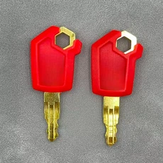 [호환제품] 2PCS 키 5P8500 블랙 그린 레드 옐로우 E307 313 320D 중장비 점화 로더 도저 금속 플라스틱용, 03 2PCS CA LOGO3