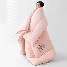 가을 겨울 양모 이불 두껍고 빠른 가열 코어 계절에 적합, 2. 핑크