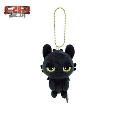 투슬리스 미니 키체인 8cm 스마일 졸린눈 큐트 하트 별 달 드래곤 길들이기 캐릭터 인형 가방고리 키링, 1개, 투슬리스졸린눈키체인