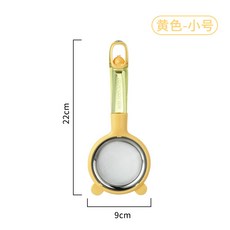 豆漿過濾網 果汁濾網 超細漏網 廚房篩網 篩 隔渣濾網 不鏽鋼濾網 烘焙工具 料理神器+檸黃小號+默認尺寸, 1個, 檸黃小號