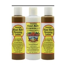 태닝 로션 크림 2 Maui Babe Browning & 1 After 8 온스(1온스=약30g), 1개, 236ml