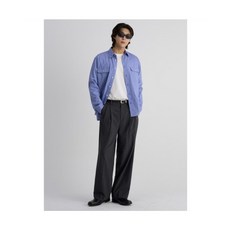 브랜드정품 에잇세컨즈 8SECONDS 스트라이프 와이드핏 슬랙스 그레이 350097