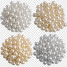 구멍없는 화이트 진주 비즈 슬라임 레진 네일 아트 공예 재료, 4번 프리미엄 베이지, 1개
