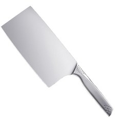 중화칼 올스테인리스 주방 나이프 날카로운 절삭력 채소 자르기 과일 자르기 날 길이 18cm 이음새가 없어 위생적 식품 수준 녹슬지 않음 업무용 가정용 초파 나이프