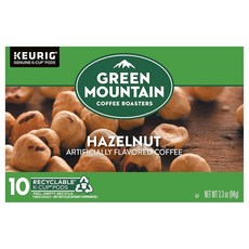 Green Mountain Coffee Roasters 헤이즐넛 맛 커피 93.6g(3.3온스), Green Mountain Coffee ROAS 오에이