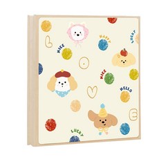 LINSHU 인생네컷 사진앨범 초음파 접착식 30매 앨범, 화이트