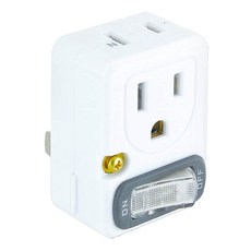 節能分接插座，多孔省電安全插座，居家辦公節能首選, 10款-節電1開2插分接器, 1個, 1mm