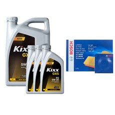 올뉴K7 3.3 가솔린 엔진오일 필터세트 킥스 GX5 5W30, 1개