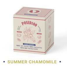 [블랙프라이데이] 포즈드백 디카페인 썸머 캐모마일 티, 1개, 2g, 10개입