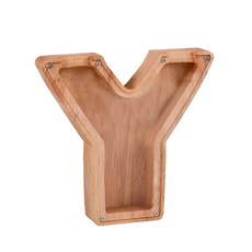 영문 알파벳 이니셜 저금통 캔들 장식, 1개, Y박스 글자 스티커 포함