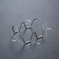 타코튀김기 바스켓 브리또 스텐 트레이 몰드 또띠아 튀김 바구니, 2칸 U자형 햄버거 스탠드