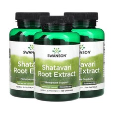 Swanson Shatavari 샤타바리 뿌리추출물 500mg 120캡슐 3개 사타바리루트, 120정