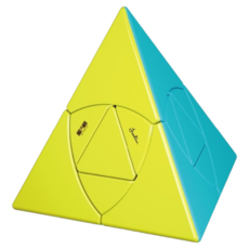 奇藝 金粽小小店舖 異形魔術方塊 附解法書 金字塔魔方 速解益智玩具, 彩色, 1個