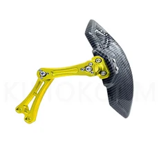 범용 탄소 섬유 펜더 스플래시 가드 CNC 알루미늄 합금 머드 전기 오토바이 차량 모조, 04 금