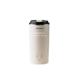 AOMEIBAN 直飲養生杯 350ml 304不鏽鋼內膽 雙層隔熱 戶外便攜, w004