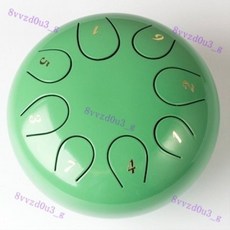 新款15音色空靈鼓 學生忘憂鼓 13音炫音鼓 梵音鼓 初學者樂器, 【  6寸 8音】-青草綠-啟蒙推薦, 1個
