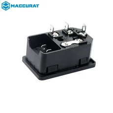 3D 프린터 부품 전원 공급 장치 스위치 퓨즈 포함 수 소켓 DIY 액세서리 220V 15A, 01 Without Cable, 03 1PCS