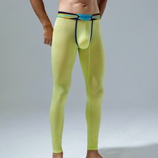 潮男舒適透氣貼身U凸囊袋運動褲 半透九分褲 台灣發貨