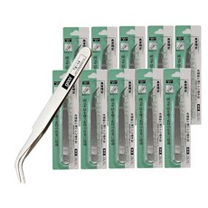 [메잌미] 다용도 정밀 핀셋 (굽은형/TS-15), 10개