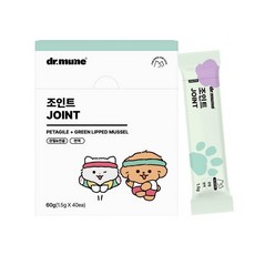 닥터뮨 강아지 관절 영양제 NEW 파우더 조인트 60g, 40개, 뼈/관절강화