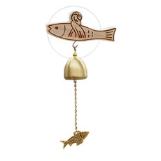 액막이 명태 초인종 도어벨 장식, 우드