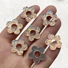 꽃 라인 쥬얼리 헤어 만들기 장식 스크랩북 웨딩 플랫 백, 1개, 3. J294