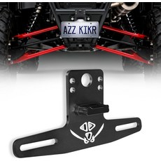 가벼운 알루미늄 번호판 프레임이 장착된 Vi9000 UTVATV 홀더 폴라리스 RZR 레인저 스포츠맨 캔암 매버릭 X3 마운트 골프 카트 RV 트럭 스노모바일 트레일러 보트, 1개