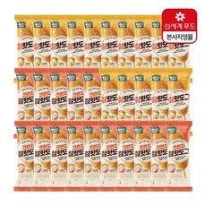 [신세계푸드] 올반키친 핫도그 30봉(찰핫도그/모짜체다/크런치), 80g, 1개, 찰핫도그 15봉 + 크런치 15봉